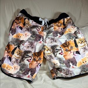 Bioworld Cat Photo Black and White Mesh Lined Swimsuit